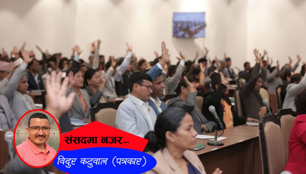 पहिलाे संसद् बैठक:  प्रतिबद्धता धेरै, विश्वास थाेरै