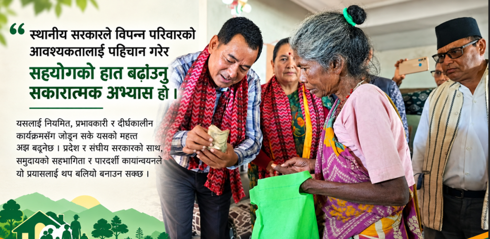 चौनपामा मुसहरलाई दसैँ खर्च, सानो सहयोग, ठूलो अर्थ