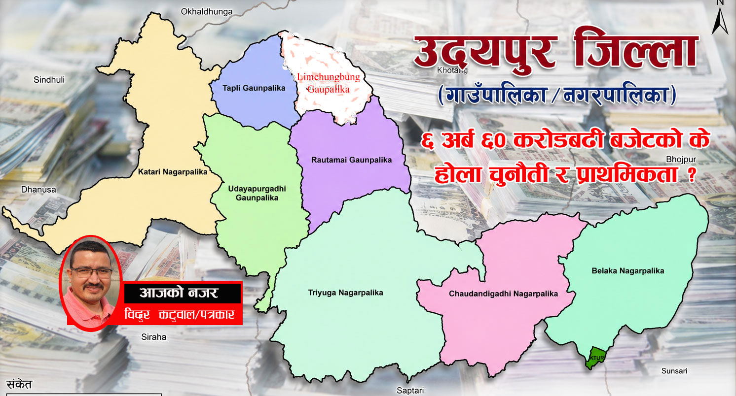 उदयपुरका स्थानीय तहको बजेटः आकार ठूलो, आन्तरिक आम्दानी सानो