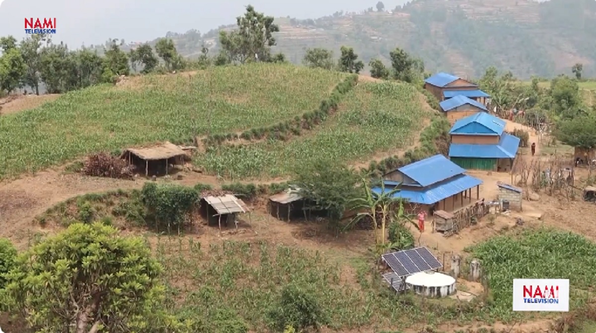 चेपाङ बस्तीमा ‘एक घर एक धारा’