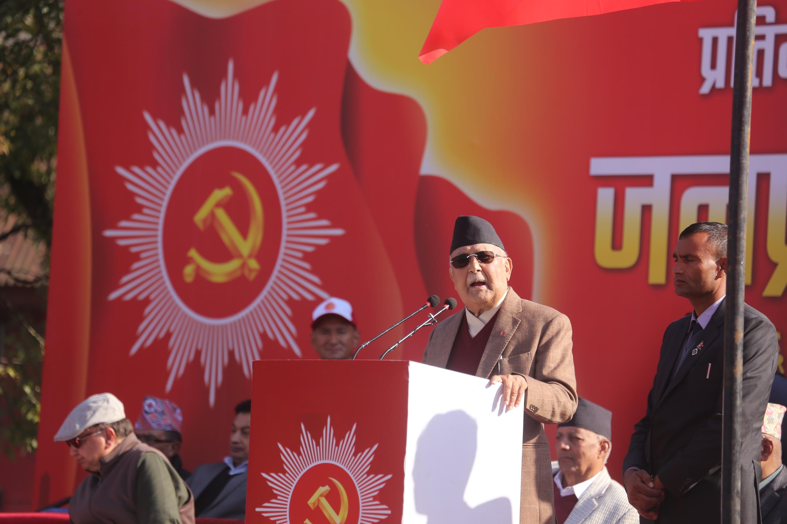 एमालेलाई उत्तेजित नबनाउनुस्: अध्यक्ष ओली