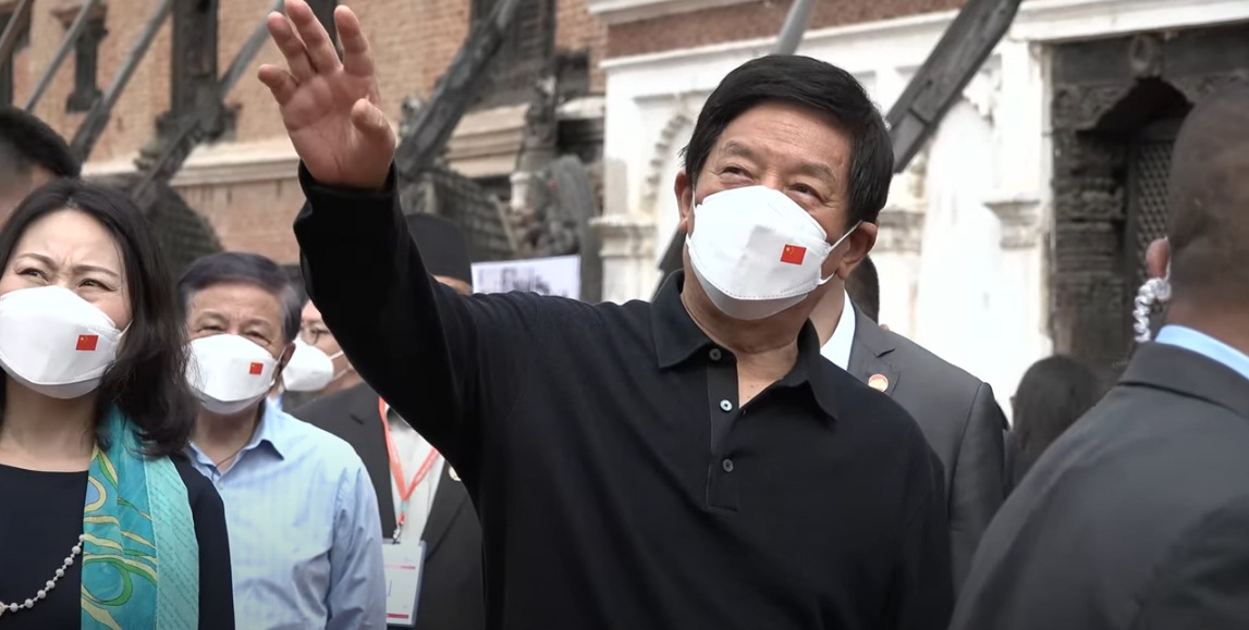 Chinese People's Congress, Chairman of the Standing Committee Li, viewing the heritage of Bhaktapur