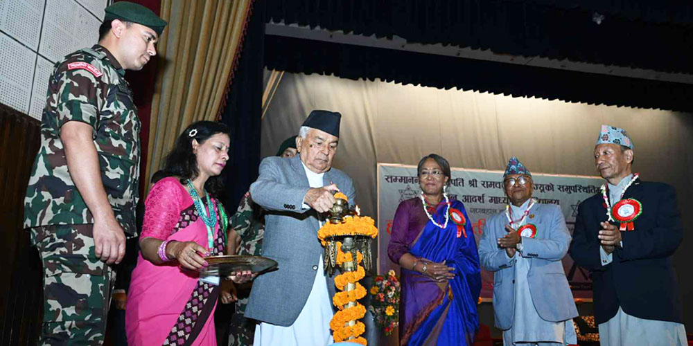 जनताकाे विकासको चाहनालाई पूरा गर्न शिक्षा: राष्ट्रपति पौडेल