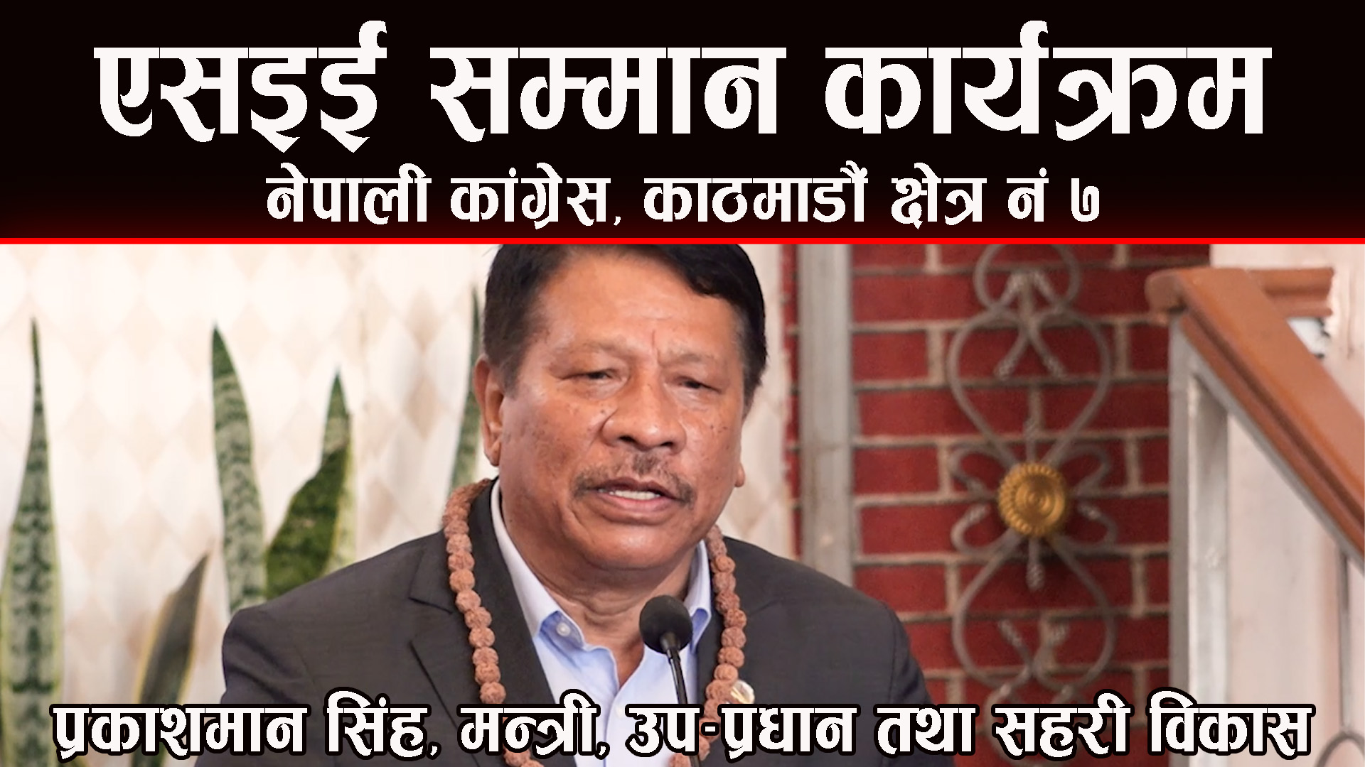 नेपाली कांग्रेस काठमाडौ क्षेत्र नं ७ द्वारा एसइई सम्मान कार्यक्रमको आयोजना