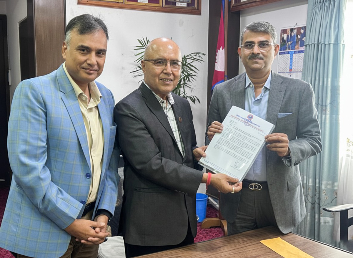 नेपाल वनस्पति घ्यू तेल उत्पादक संघद्वारा ५० लाख सहयोग