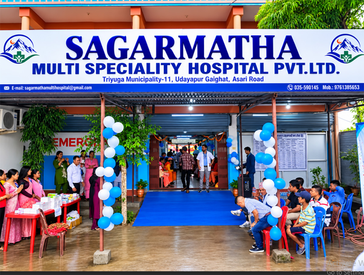 गाईघाटमा सुविधा सम्पन्न सगरमाथा मल्टिस्पेशालिटी हस्पिटल सञ्चालनमा