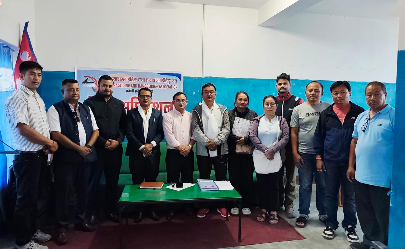 कोशीमा प्याराग्लाइडिङ प्रवर्द्धनका लागि नयाँ नेतृत्व चयन