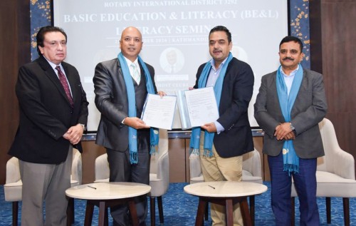 महालक्ष्मी विकास बैंक र रोटरी इन्टरनेशनल डिस्ट्रिक्ट ३२९२ बीच सम्झौता 