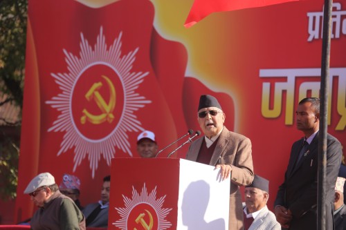 एमालेलाई उत्तेजित नबनाउनुस्: अध्यक्ष ओली