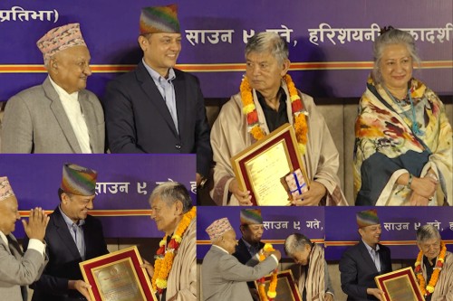 कलाकार मदनकृष्ण श्रेष्ठ सम्मानित
