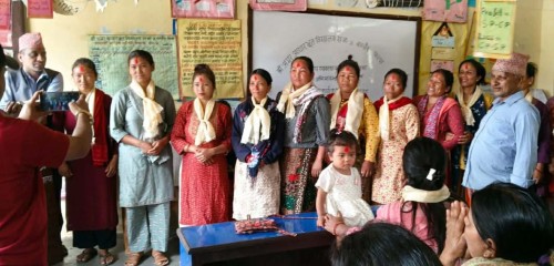 पाल्पाको रम्भा गाउँपालिकामा रहेकाे अमर आधारभूत विद्यालयको समितिमा महिला नेतृत्व